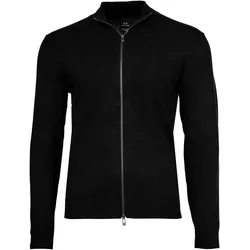 A|X ARMANI EXCHANGE Herren Strickjacke - Cardigan, Reißverschluss, Basic, einfarbig Schwarz / 3XL