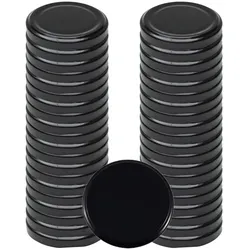 Espírito rebelde Schwarze universelle Metallverschlüsse 66mm - 50 Stück für Konserven- und Marmeladengläser
