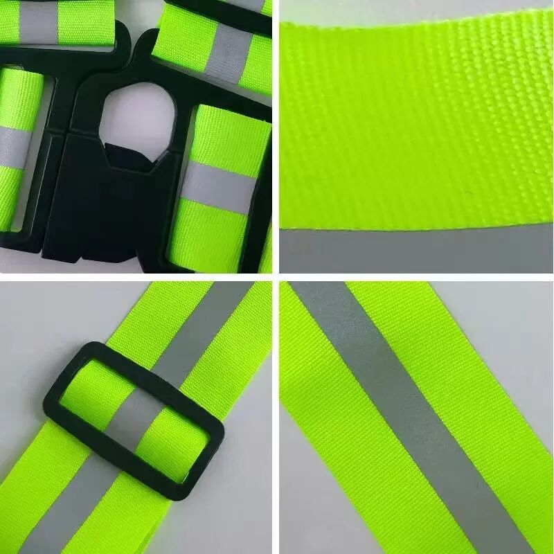 INF Reflektierende Sicherheitsbänder 2er-Pack - 5x1,5cm Schwarz