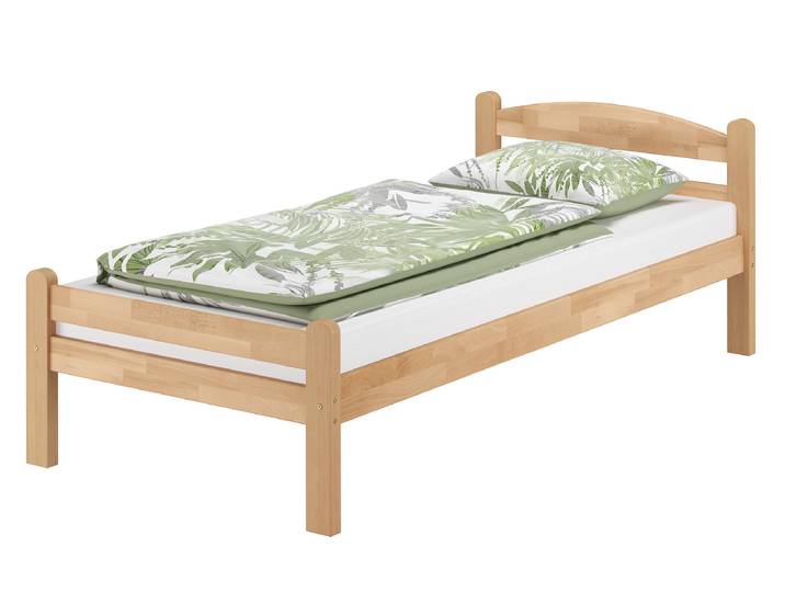 Einzelbett Gästebett Massiv Buche Natur 80 x 200 cm