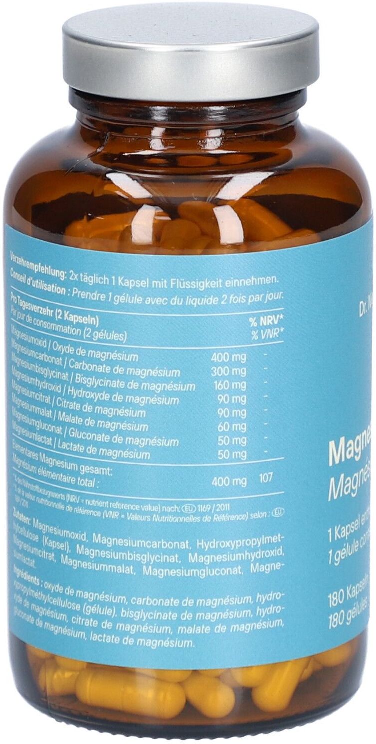 Dr. Niedermaier Dr.niedermaier Magnesium 8-fach Kompl.400mg Hartk. 180 St Kapseln