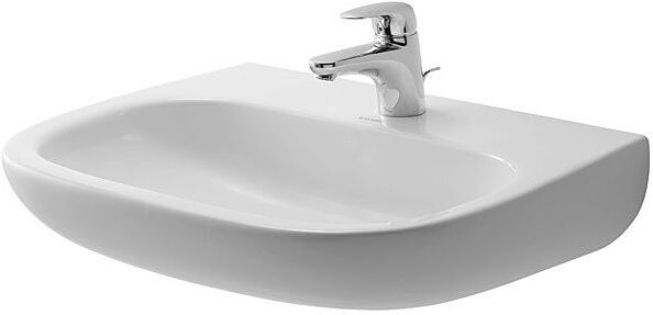 Duravit D-Code Waschtisch 2311650000 65 x 50 cm, ohne Überlauf, 1 Hahnloch, weiss