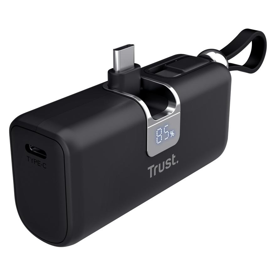 Trust Pacto 5000 Pd Pocket Powerbank Blk (5000 mAh, 18 W) (26104)