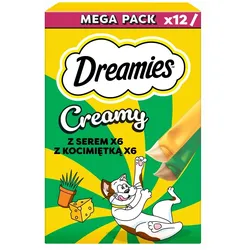 DREAMIES Cremig mit Käse und Katzenminze 12x10g
