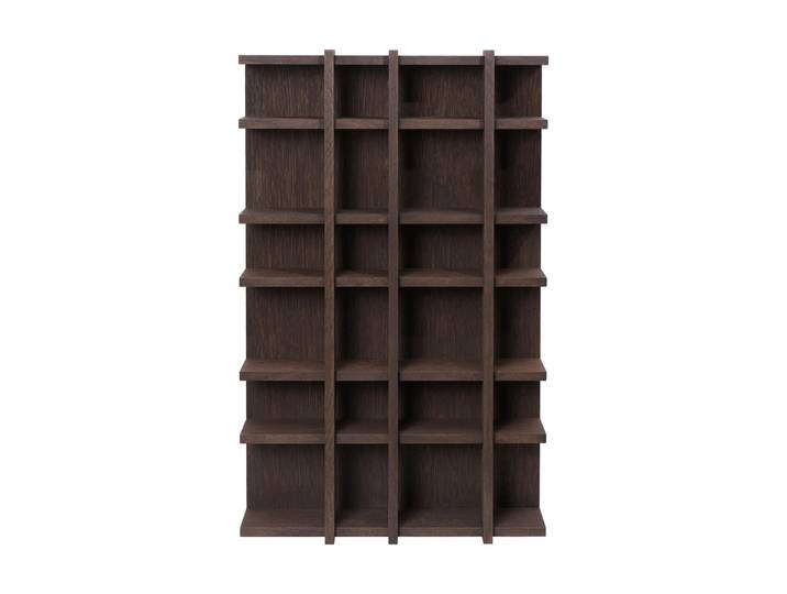Ferm Living Tilem Bücherregal Dunkel gebeizte Eiche, 4x6