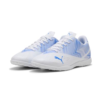 Fußballschuh PUMA "RAPID IT", Herren, Gr. 42,5, Textil, blau (puma weiß, ultra blau), Synthetik, Schuhe Fußballschuh, für Halle und Straße