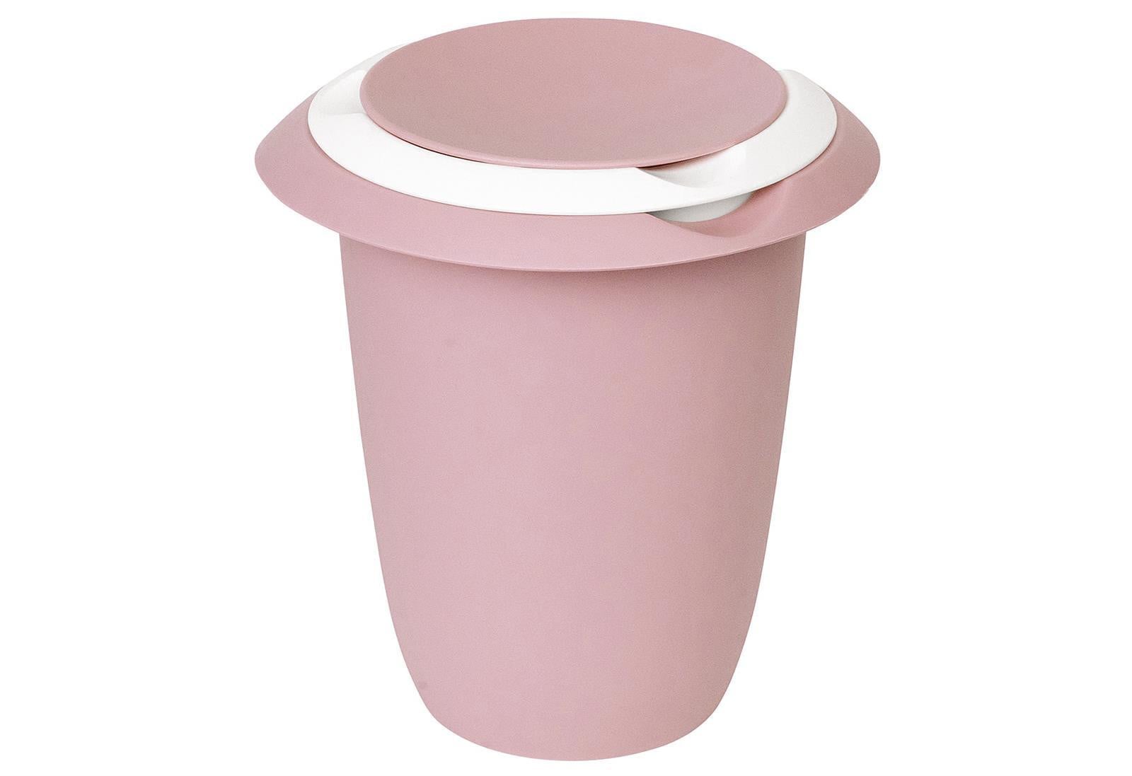 Westmark Quirlkan met dubbel gedeelde deksel, 1 liter, roze/wit
