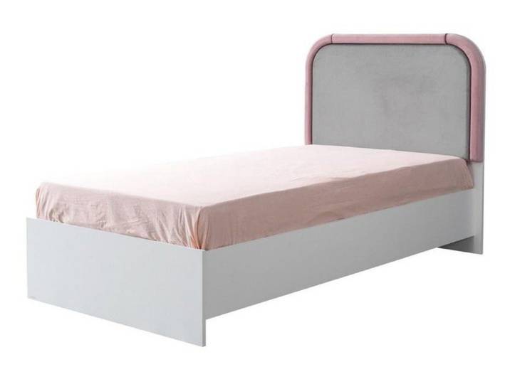 Xlmoebel Kinderbett XLMOEBEL Jugendbett aus Holz in Weiß mit modernem Design (Jugendbett, 1-tlg., XLMOEBEL Jugendbett aus Holz in Weiß), Made in Europa