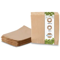 BIOZOYG 1000 Stück Hamburger-Tüten 16x16 cm braun Snacktüten Fastfood-Tüten natürliche Optik Burgerverpackung umweltfreundlich biologisch abbaubar