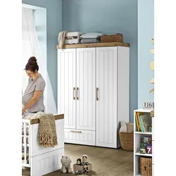 Kleiderschrank SANSIBAR WESTERHEVER (BHT 136x198x53 cm) - weiß - BHT 136x198x53 cm