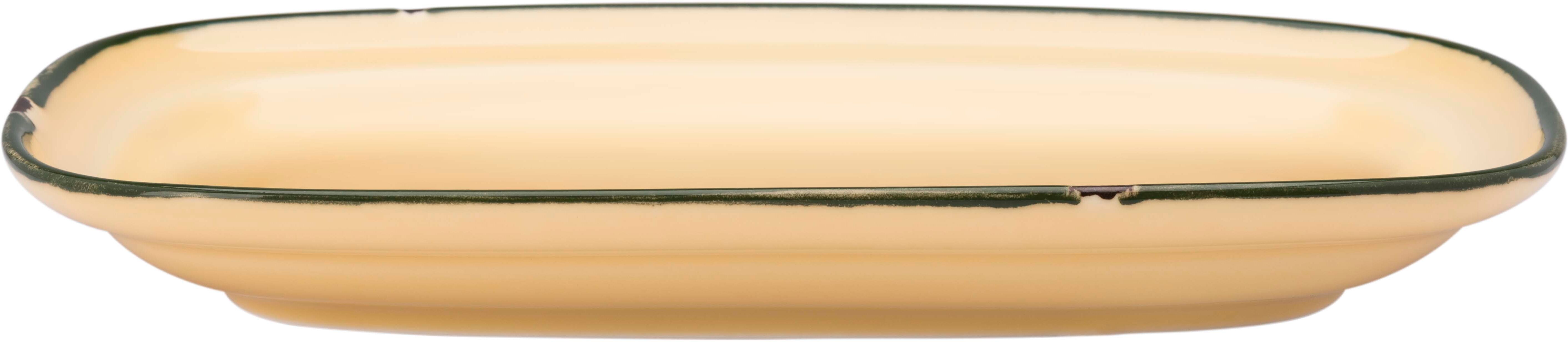 Yegam Piatto rettangolare 27 cm Giallo Tin Tin