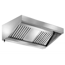 Wandhaube 1,0 x 0,7 m - mit LED Beleuchtung und Filter