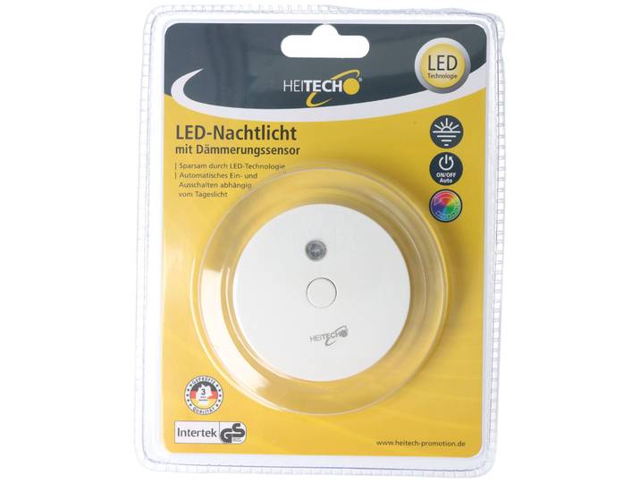 LED-nachtlampje met schemersensor, automatisch in- en uitschakelen afhankelijk van het daglicht, met