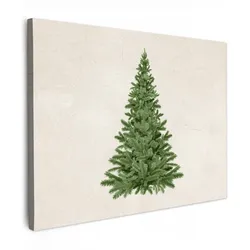 LEINWANDBILD Weihnachtsbaum - Grün - Weihnachten - Feiertage Wandbild 40x30 cm