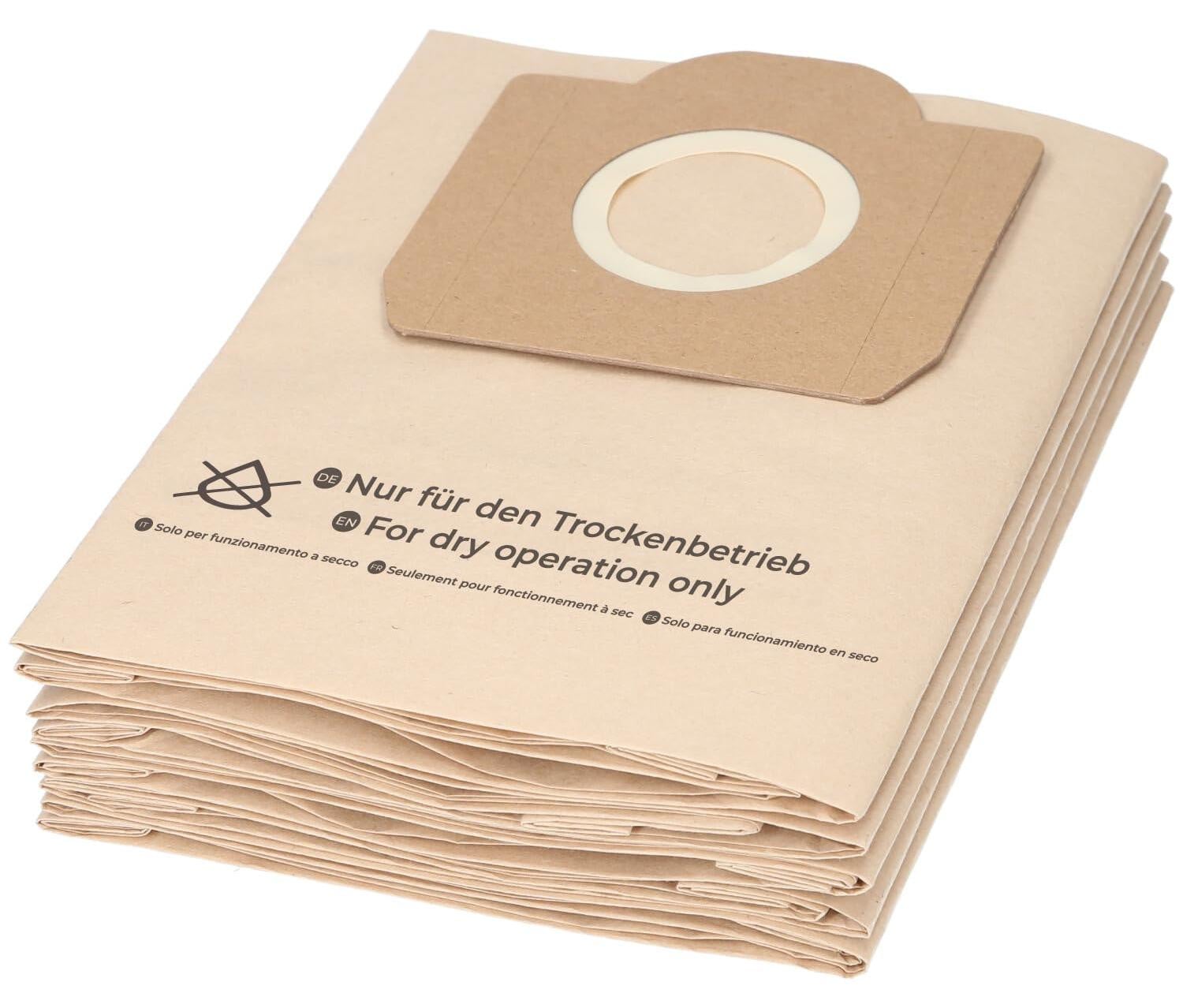 McFilter I 10 stofzuigzak voor nat- en droogzuigers, compatibel met Kärcher A2200, A2201, A2206, A2231, A2236, A2251, A2500, A2504, A2534, A2554, A2654, A2656, A2675