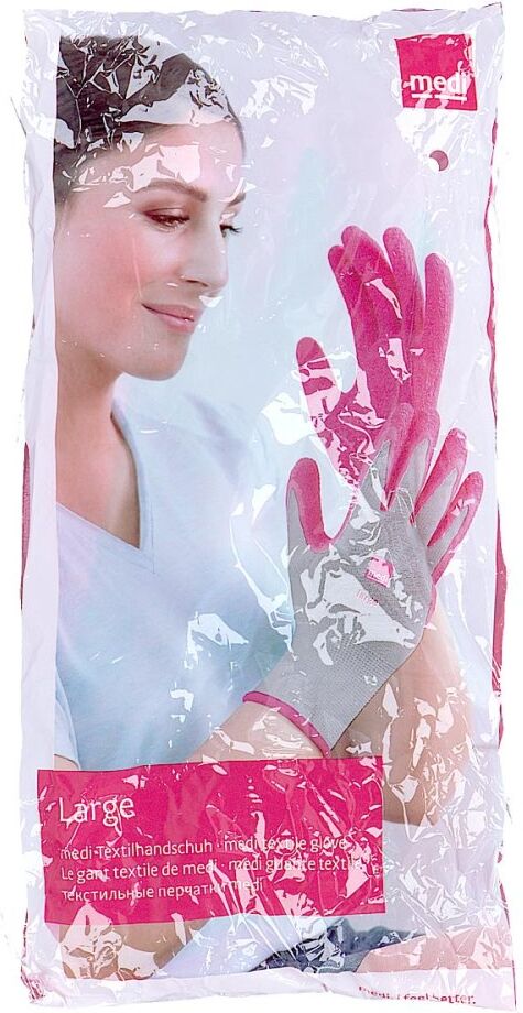 Medi Textilhandschuhe mit Latex large