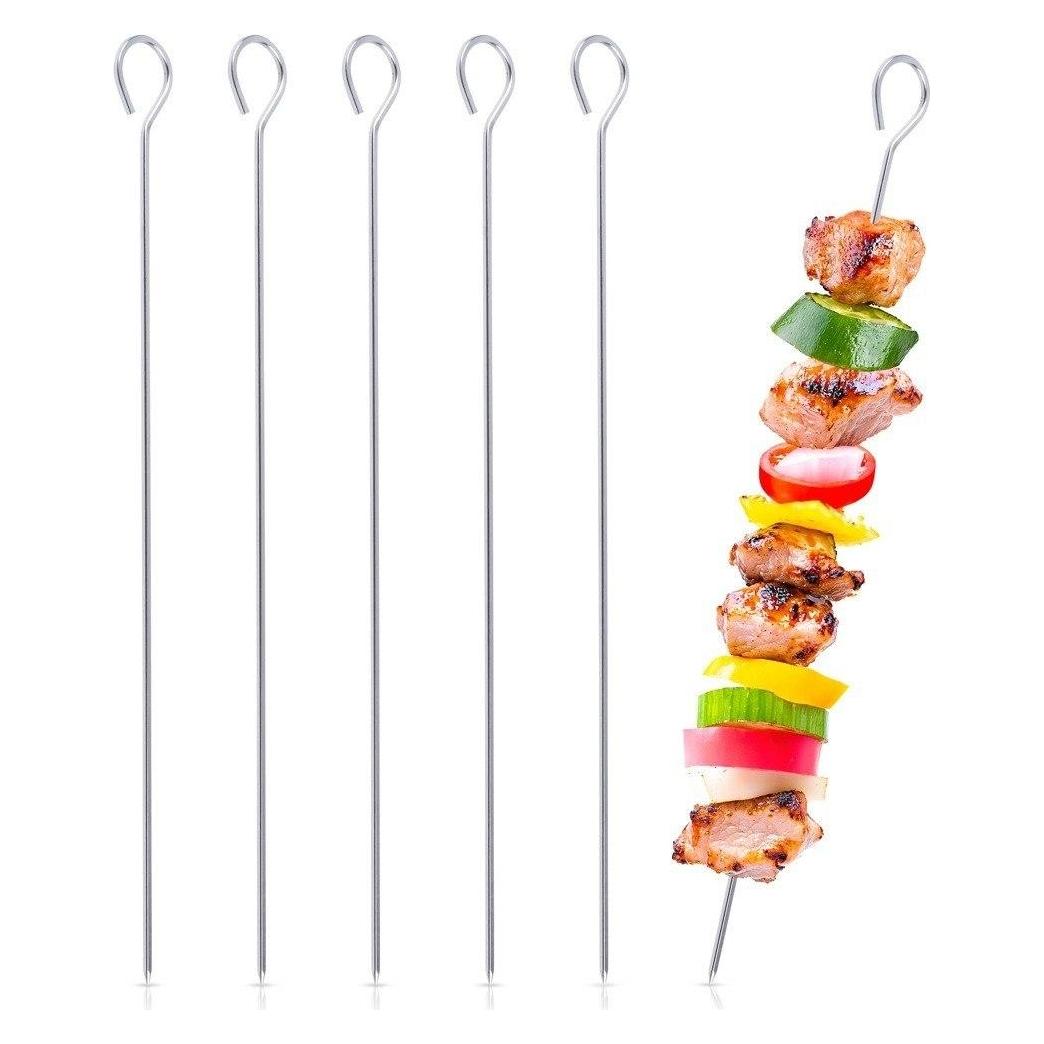 Vilde Stahlspiesse für Schaschlik, 35 cm, 6 Stück (73911615)