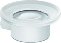 Kludi VELA R Seifenschale 5898553 transparentes Glas mattweiß