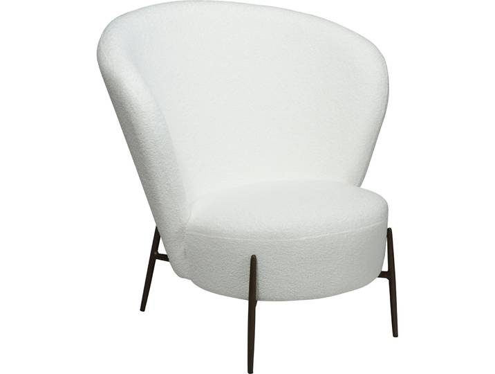 DAN-FORM Komfortabler Sessel Orbit Stoff schneeweiss B 84 cm T 83 cm H 84.5 cm - Material: Stoff, Recycled Polyester - Sessel