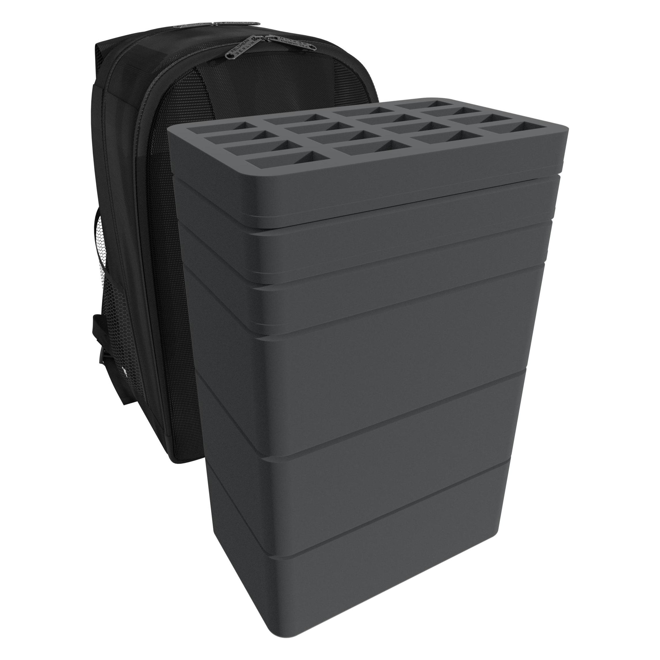 Feldherr BP02SBO - RUCKSACK 48 Miniaturen + grosse Panzer und Monster (Schaumstoff) (BP02SBO)