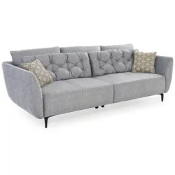 Bigsofa Spa Stoff Grau