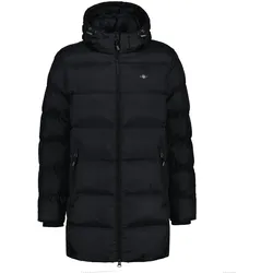 GANT Herren Winterjacke - ACTIVE CLOUD MID LENGTH JACKET, Steppjacke, Kapuze, wasserabweisend Schwarz / 3XL