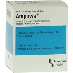 AMPUWA Plastikampullen Injektions-/Infusionslsg. 20X20 ml