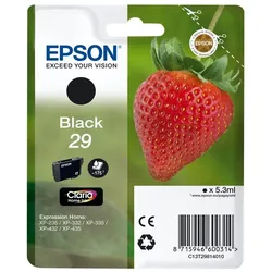 Original Epson Tintenpatrone C13T29814010 / 29 Schwarz