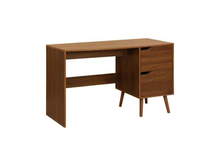 sweeek - Bureau décor bois 2 tiroirs NEPAL
