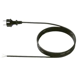 Bachmann Schutzkontakt-Zuleitung (5 m), Stromkabel, Schwarz