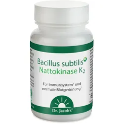 Bacillus subtilis plus Nattokinase-Enzym+Vitamin K2 vegan 60 St