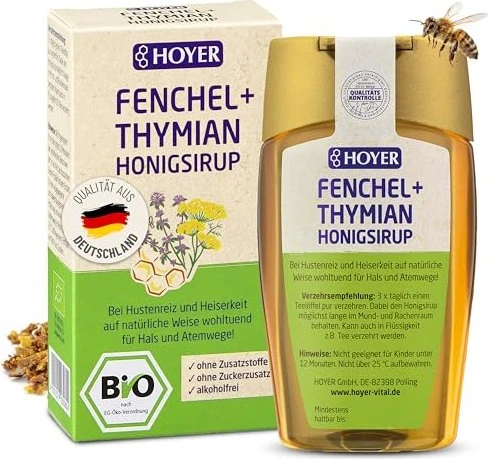 Hoyer Fenchel+Thymian Honigsirup 250 g Sirup