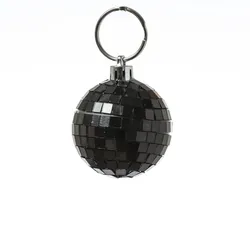 SATISFIRE Spiegelkugel 5cm Mini Discokugel coole Party Disko Deko schwarz