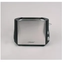 Feel-Maestro MR704 Toaster 2 Scheibe(n), Kontaktgrill, Schwarz, Silber