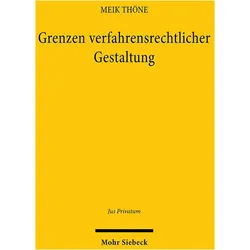 Grenzen verfahrensrechtlicher Gestaltung, Fachbücher von Meik Thöne