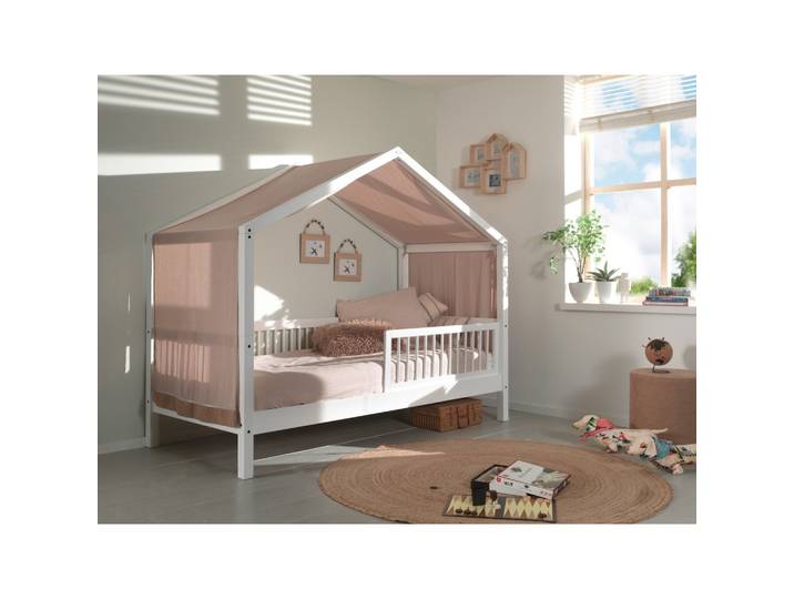 Hausbett FORREST Weiß ca. 90x200 cm Echtholz Buche