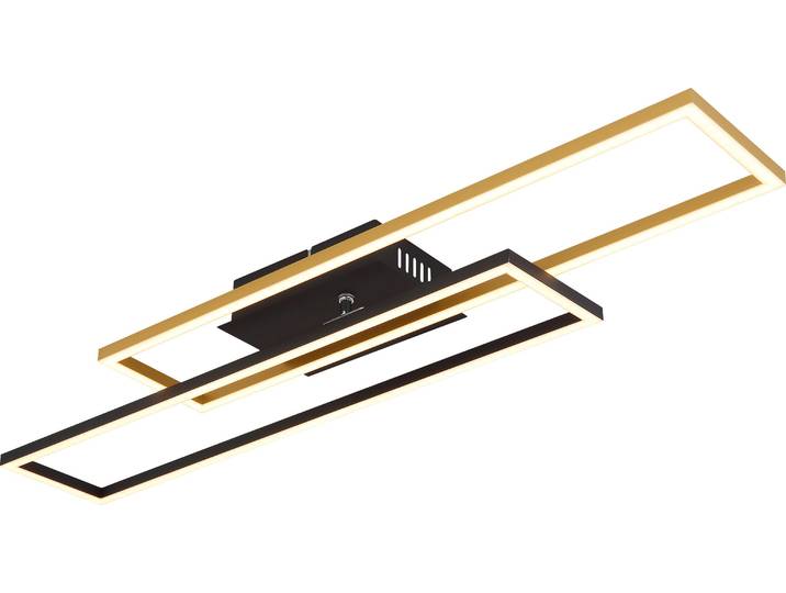 Globo Lighting Deckenleuchte Metall schwarz matt, LED