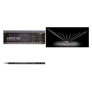 Tombow MONO 100 - Bleistift Acrylbox (4B, 5B, 6B, 12x) (MONO-100-AS)