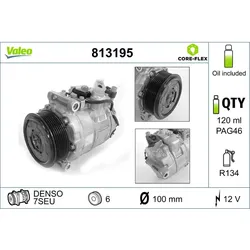 Kompressor Klimaanlage VALEO 813195 für Mercedes-Benz CLS S