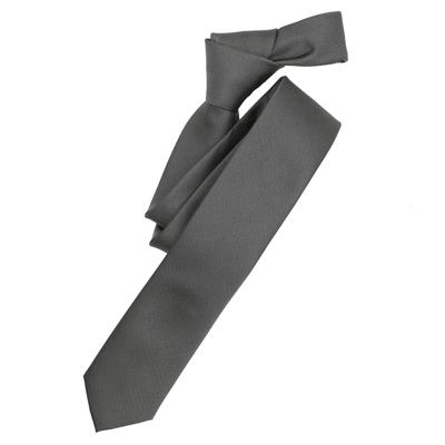 Krawatte VENTI "VENTI Krawatte uni", Herren, grau, 70% Polyester, 30% Seide, Krawatten