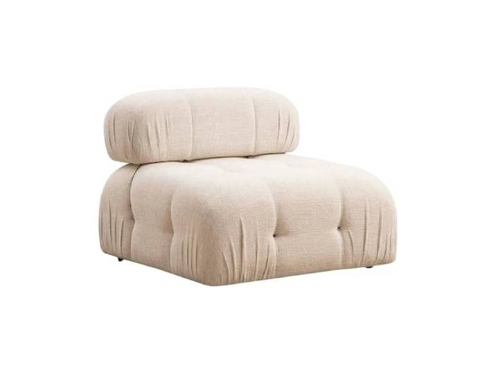 Mittelmodul für modulares Sofa aus Stoff Bubble 1 – Beige