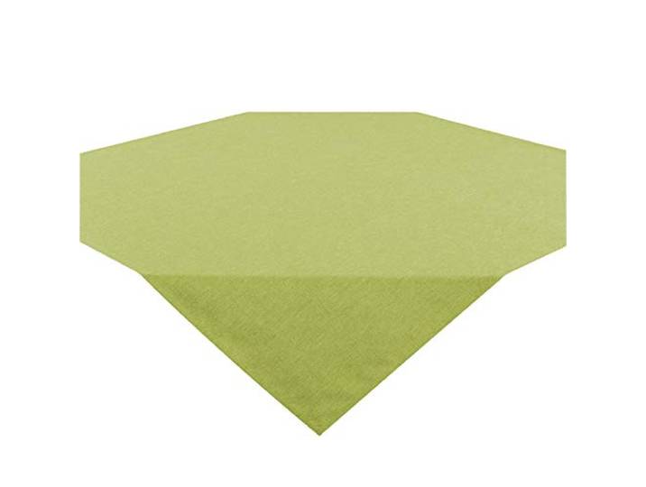 Tischdecke Wien - Mitteldecke mit Fleckschutz Leinenoptik - 85x85 cm grün