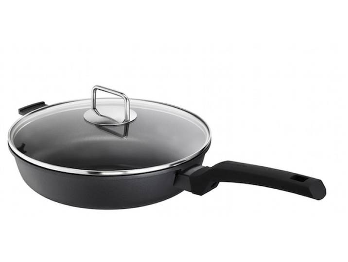 SCHULTE-UFER Schmorpfanne Charisma i, Aluminiumguss (Set, 1 x Pfanne, 1 x Deckel), Ø 28 cm