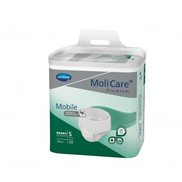 Hartmann Molicare Mobile 5 gouttes Small - 4 paquets de 14 protections