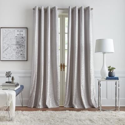 Karl Lagerfeld PARIS Embossed Curtain Panel Pair
