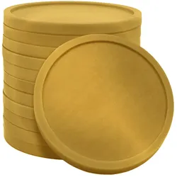 CombiCraft Ø29mm Kunststoff Wertmarken Chips oder Pfandmarken - Gold - 100 Stück
