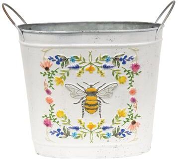 Col House Designs Honeybee Floral Oval Bucket