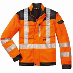 Warnschutz Bundjacke "Kentucky" - XL - leuchtorange/grau