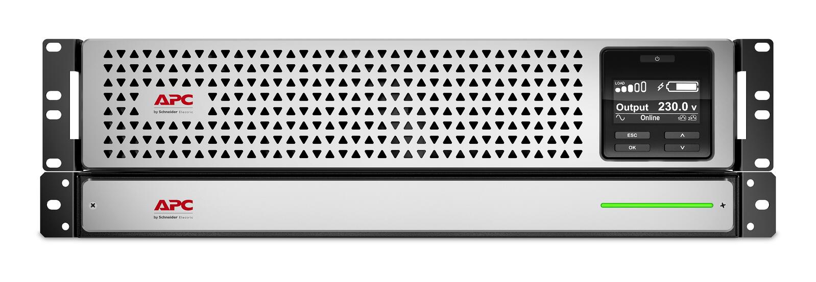 APC Smart-UPS 1000VA, LCD, 3U, 230V (SRTL1000RMXLI-NC) mit 1-Jahres-Abonnement der Secure Network Management Card