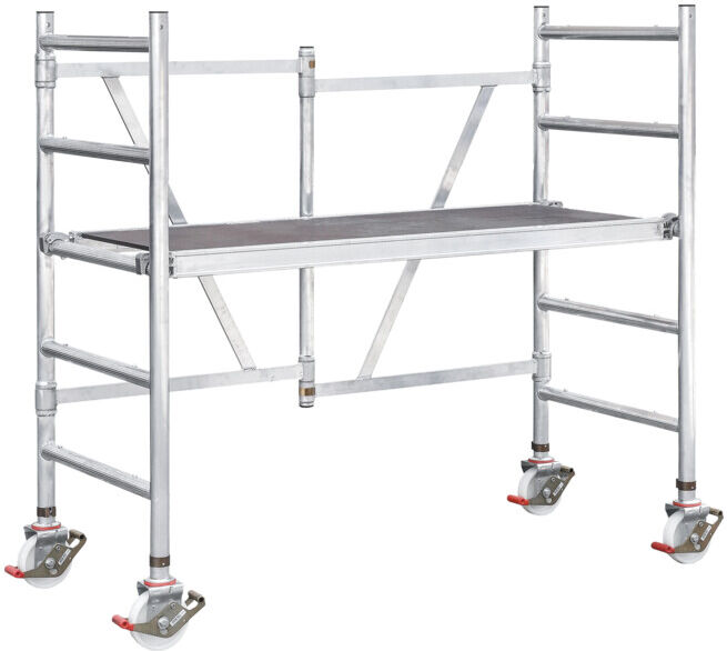 ILLER-LEITER Echafaudage pliant Eurostars 0,75 x 1,70 m Hauteur de travail 3,00 m ; Iller Leiter (50625)